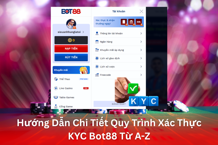 Hướng Dẫn Chi Tiết Quy Trình Xác Thực KYC Bot88 Từ A-Z