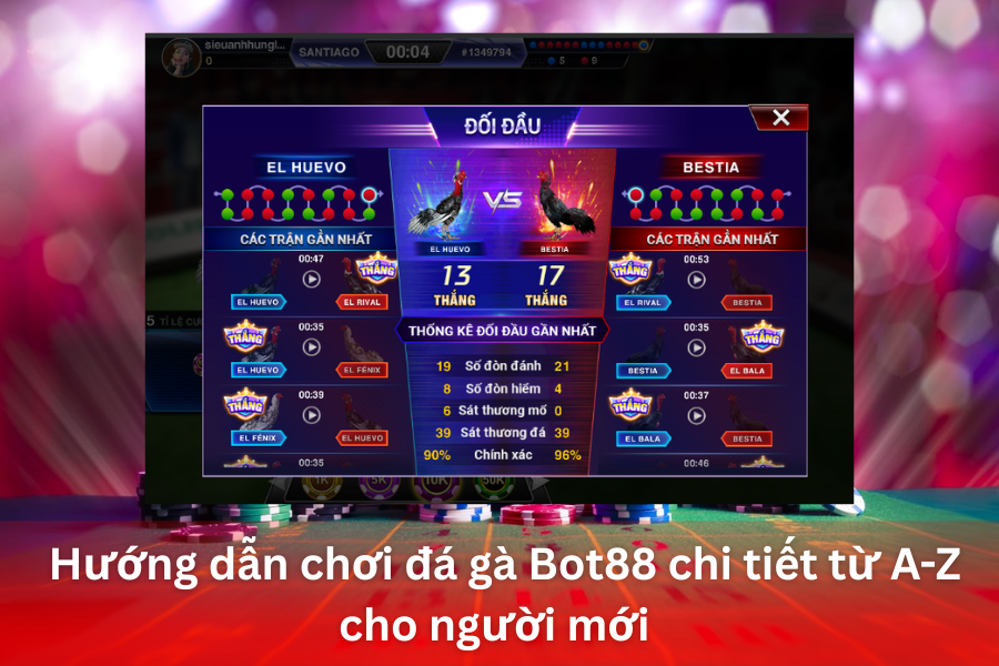 Hướng dẫn chơi đá gà Bot88 chi tiết từ A-Z cho người mới