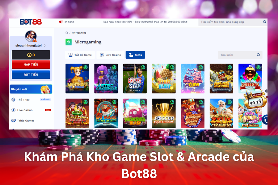 Khám phá kho tàng Slot Game cực khủng tại Bot88