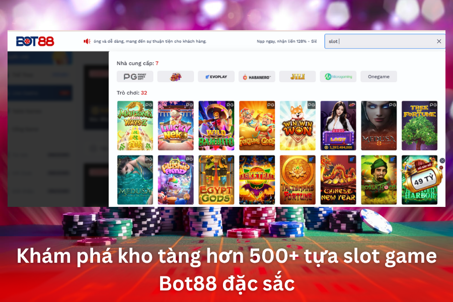 Khám phá kho tàng game Slot tại Bot88