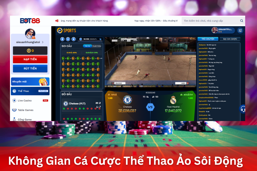 Không Gian Cá Cược Thể Thao Ảo Sôi Động