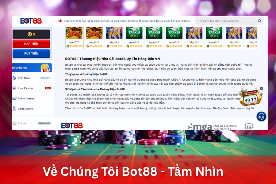 Về Chúng Tôi Bot88 - Tầm Nhìn, Sứ Mệnh Và Giá Trị Cốt Lõi