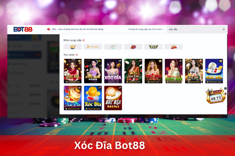 Xóc Đĩa Bot88